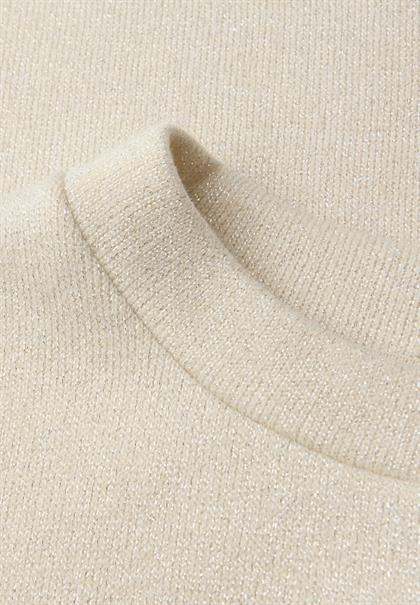 Glitzerndes T-Shirt soft beige