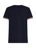 GLOBAL STRIPE CUFF TEE desert sky