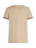 GLOBAL STRIPE CUFF TEE sandalwood