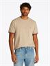 GLOBAL STRIPE CUFF TEE sandalwood