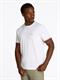 GLOBAL STRIPE CUFF TEE white