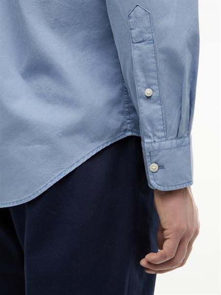 GMD POPLIN SEMI SPREAD RF SHT brisk blue