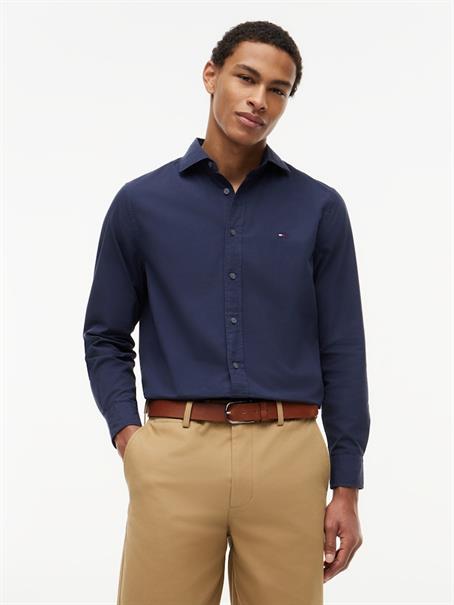 GMD POPLIN SEMI SPREAD RF SHT carbon navy