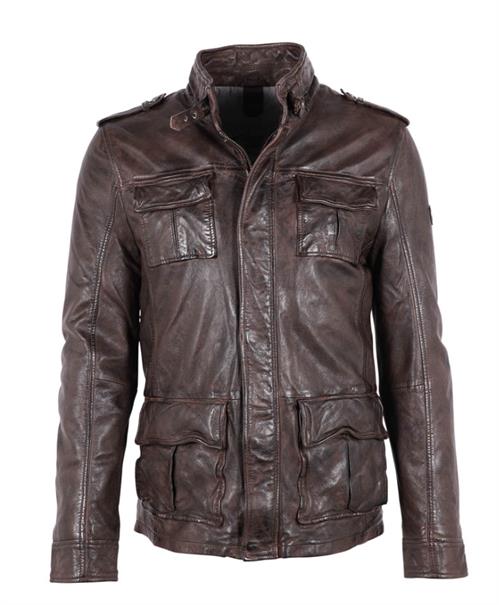 GMTasdo- Lederjacke chestnut