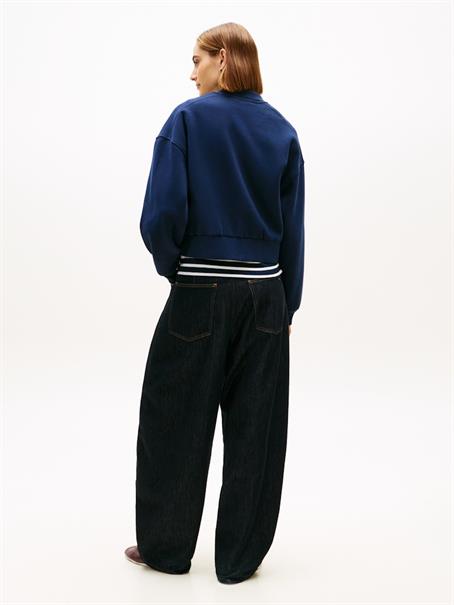 GOLD BTN HWK BOMBER dark night navy