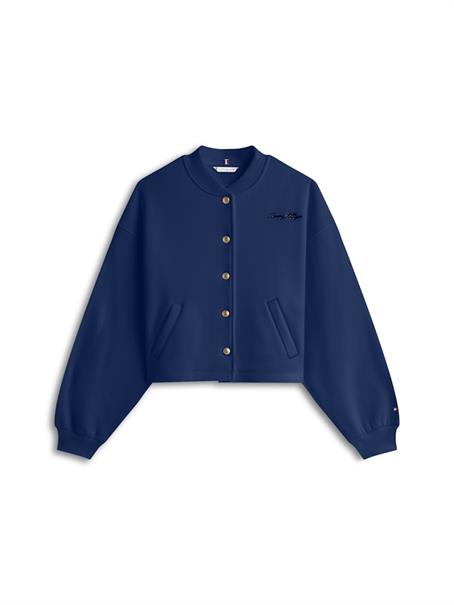 GOLD BTN HWK BOMBER dark night navy