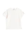 GOLD BUTTON MDRN C-NK SS TEE ivory silk
