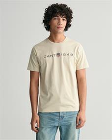 Graphic T-Shirt mit Print silky beige