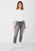 Graue Loose Fit Jeans grey washed