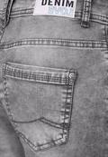 Graue Loose Fit Jeans grey washed