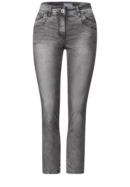 Graue Loose Fit Jeans grey washed