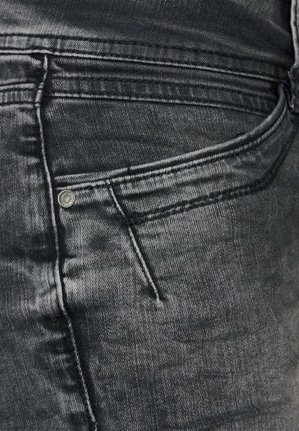 Graue Slim Fit Jeans authentic dark grey wash