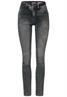 Graue Slim Fit Jeans authentic dark grey wash