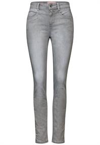 Graue Slim Fit Jeans light grey random wash