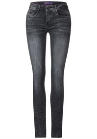 Graue Slim Fit Jeans steel grey netwash