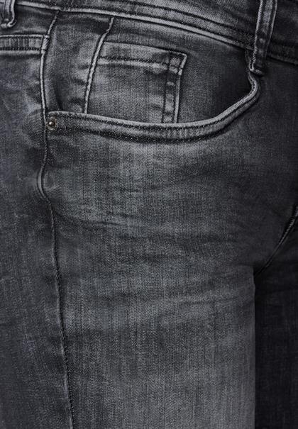 Graue Slim Fit Jeans steel grey netwash