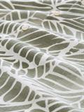 green abstract leaf print