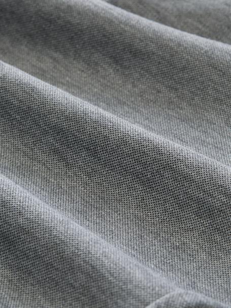 grey melange pique