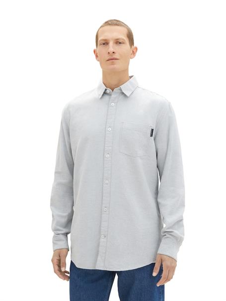grey mint chambray