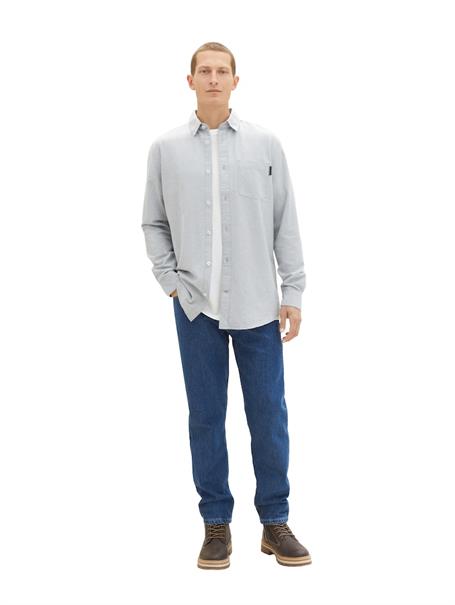 grey mint chambray