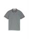 greyish green two tone pique