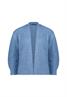 Grobstrickjacke offener Style middle blue melange