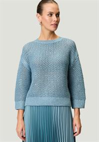 Grobstrickpullover bluesilver