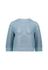 Grobstrickpullover bluesilver