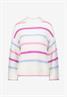 Grobstrickpullover mit Streifen creampink