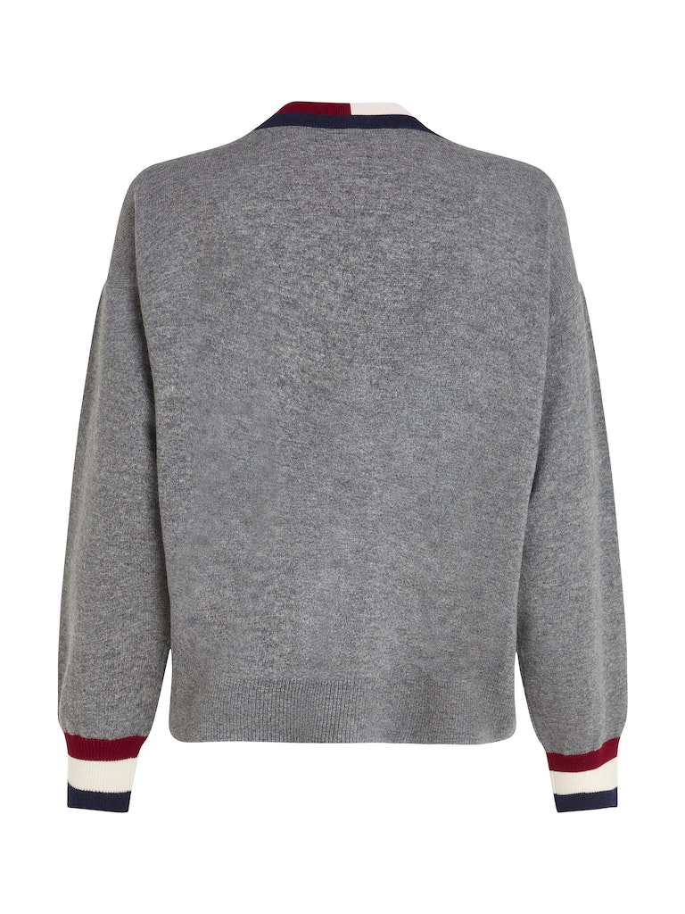 Tommy Hilfiger Damen Pullover GS WOOL CASHMERE CARDIGAN med  