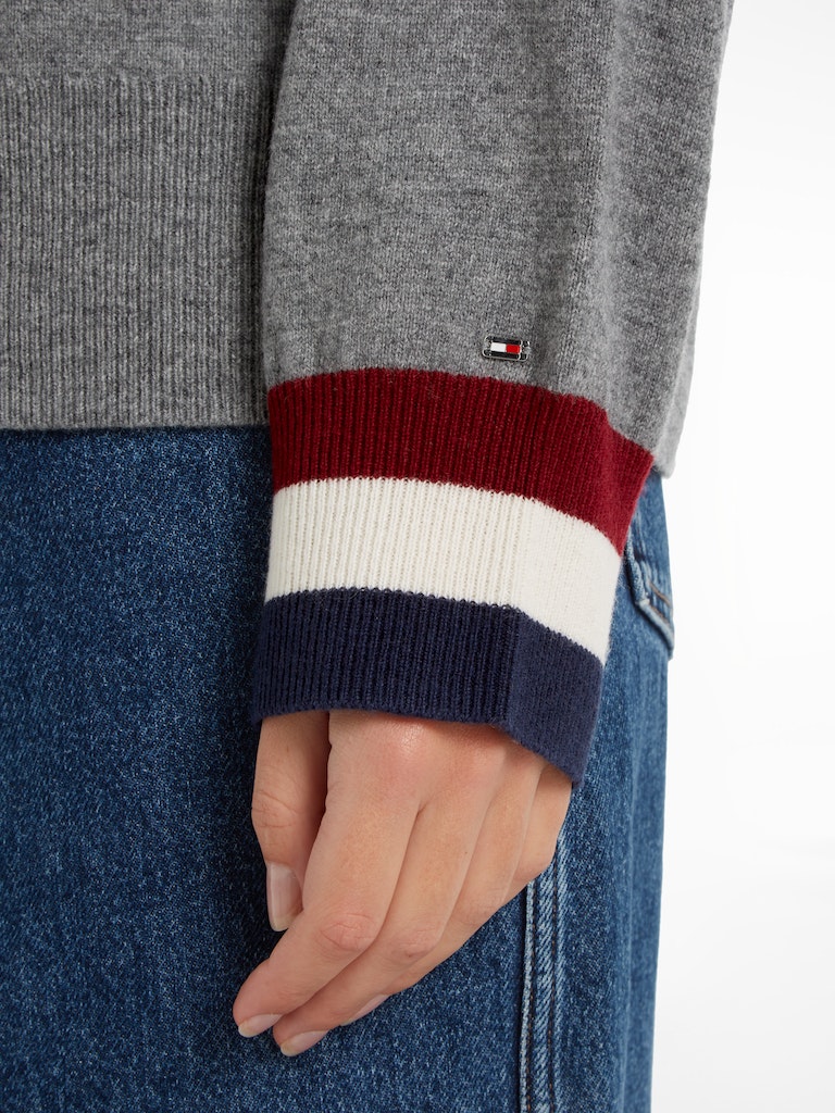Tommy Hilfiger Damen Pullover GS WOOL CASHMERE CARDIGAN med  