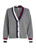GS WOOL CASHMERE CARDIGAN med heather grey