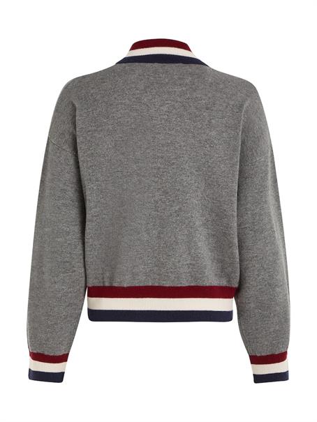 GS WOOL CASHMERE MOCK-NK SWT med heather grey