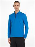 GS ZIP RWB TIPPED L/S SLIM POLO cerulean aqua
