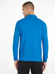 GS ZIP RWB TIPPED L/S SLIM POLO cerulean aqua