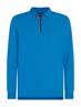 GS ZIP RWB TIPPED L/S SLIM POLO cerulean aqua