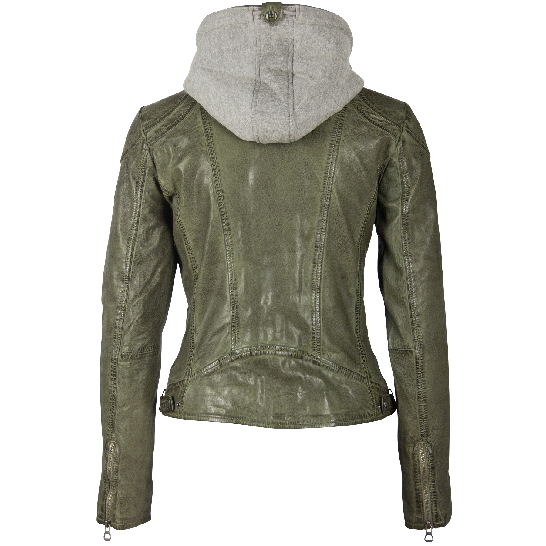 Gipsy Damen Jacke Gwammy Lacuv Olive - mit kapuze