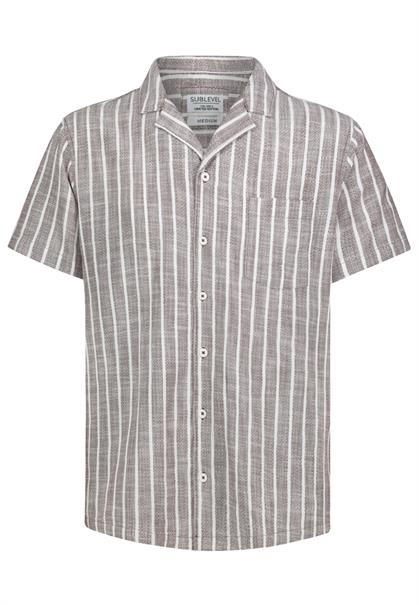 H70081AG10979A stripes: sable brown-offwhite