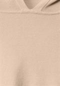 Halbarm Kapuzenpullover light smooth sand melange