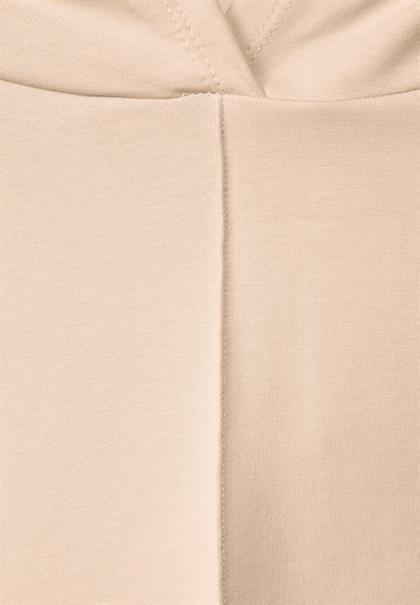 Halbarm Kapuzenshirt light smooth sand