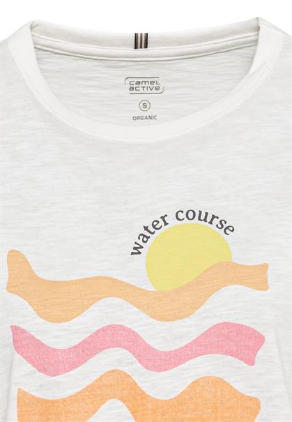 Halbarm T-Shirt aus nachhaltigem Organic Cotton waves
