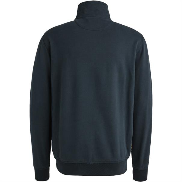 Half zip collar soft brushed terry salute