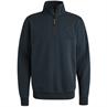 Half zip collar soft brushed terry salute
