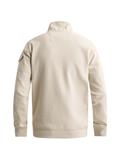 half zip interlock jersey bone white