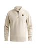 half zip interlock jersey bone white