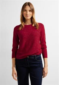 heather casual red melange