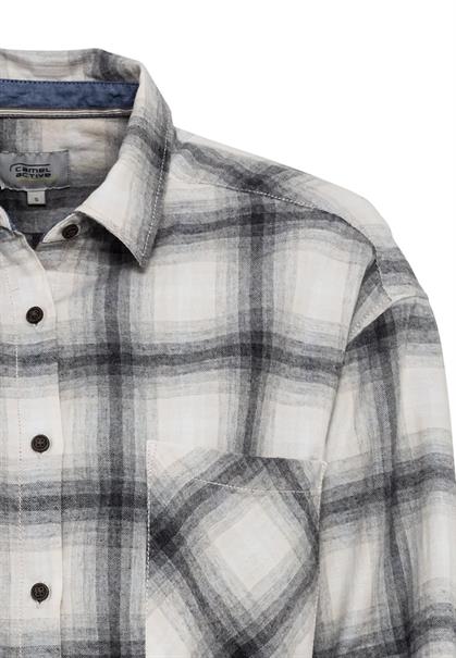 heather grey check