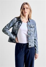 Hellblaue Jeansjacke light blue washed