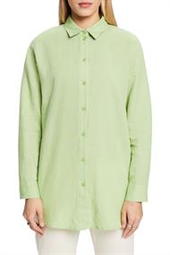 Hemd aus Baumwolle-Leinen-Mix light green