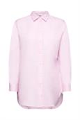 Hemd aus Baumwolle-Leinen-Mix pink
